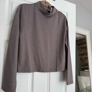 NWT Mango Neutral Turtleneck Long Sleeve Top